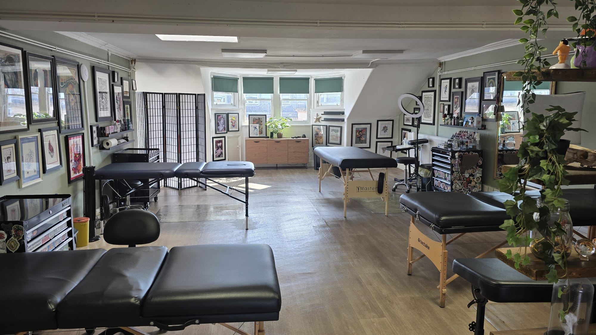 Inside Nest of Thorns tattoo studio in Glasgow